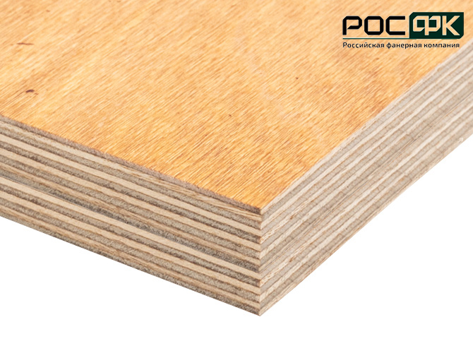 Фанера березовая бакелизированная ФБС 18мм Е1 2500х1250мм