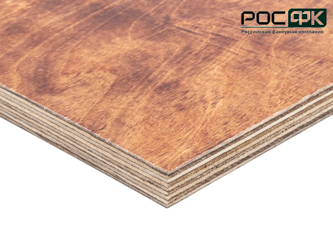Фанера березовая бакелизированная ФБВ 10мм Е1 2440х1220мм