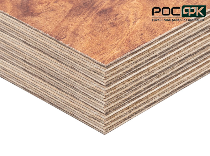 Фанера березовая бакелизированная ФБВ 30мм Е1 2440х1220мм